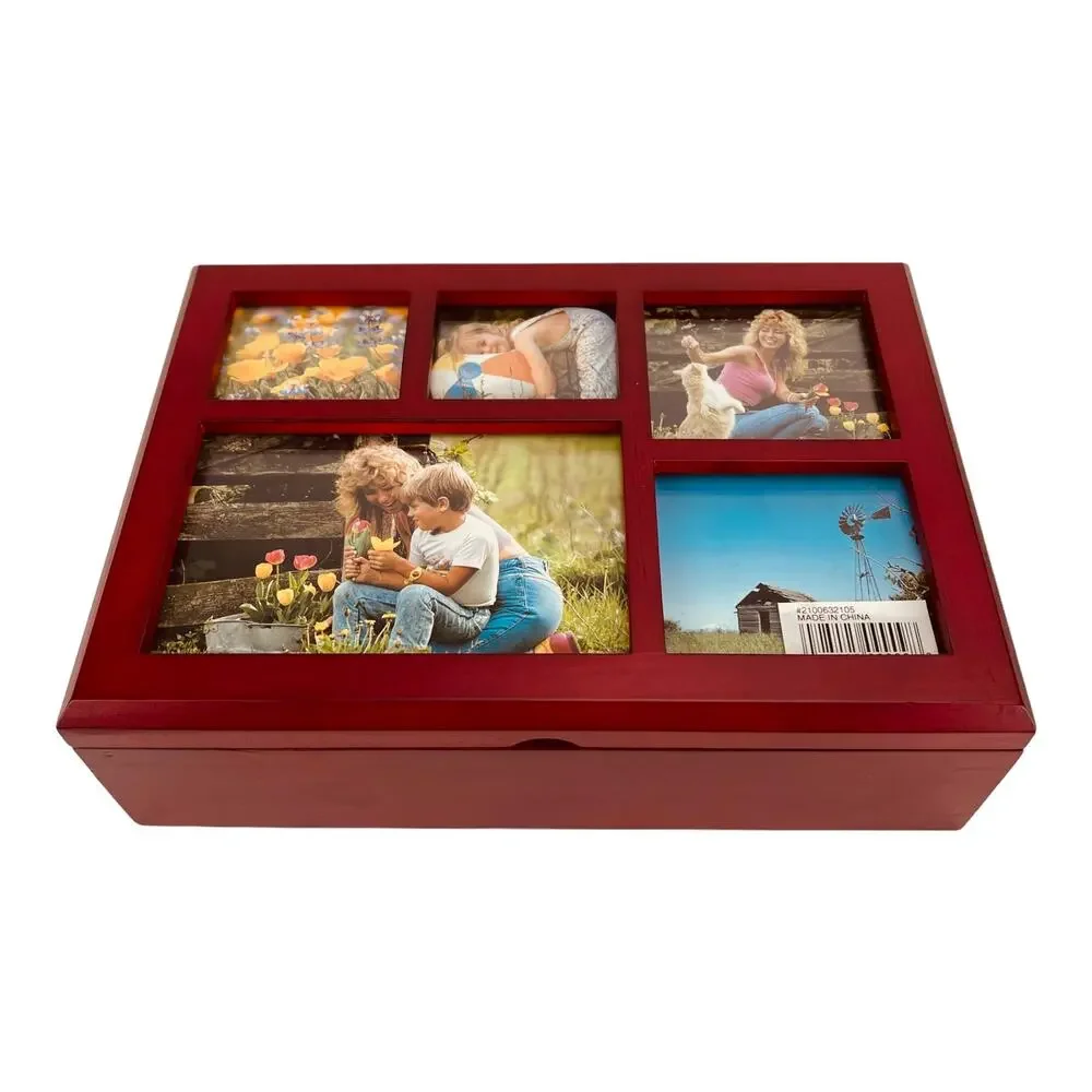 Tabletop Wooden Photo Organizer